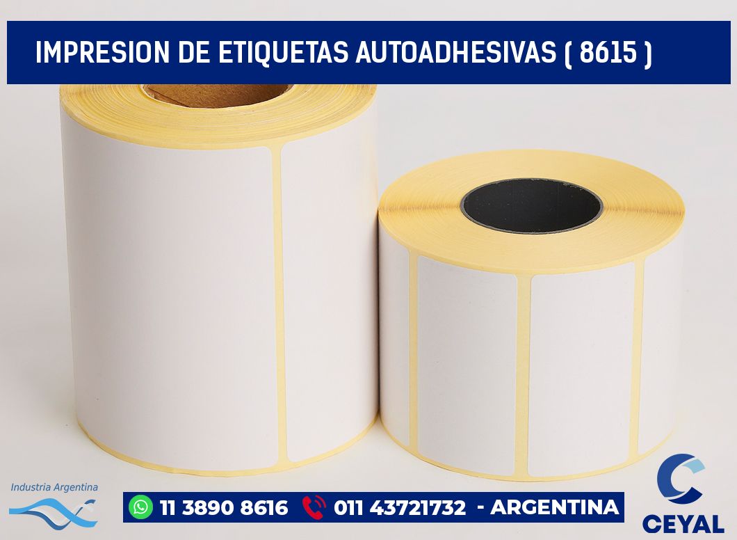 IMPRESION DE ETIQUETAS AUTOADHESIVAS ( 8615 )