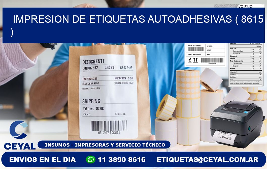 IMPRESION DE ETIQUETAS AUTOADHESIVAS ( 8615 )