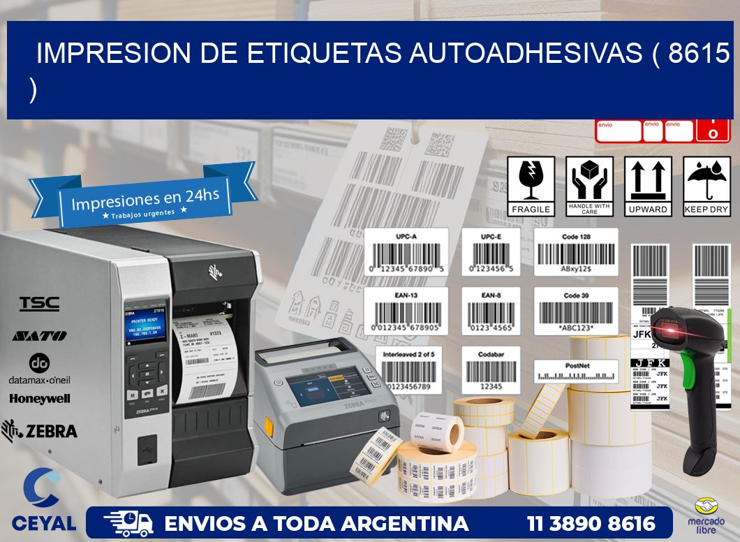 IMPRESION DE ETIQUETAS AUTOADHESIVAS ( 8615 )