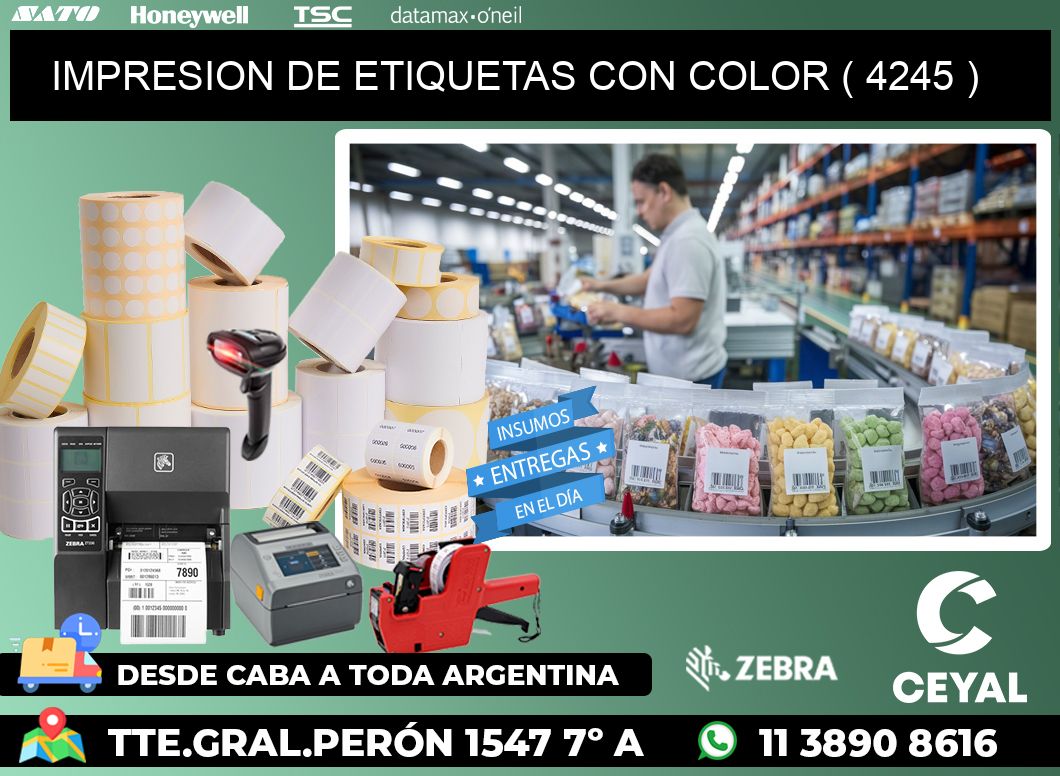 IMPRESION DE ETIQUETAS CON COLOR ( 4245 )
