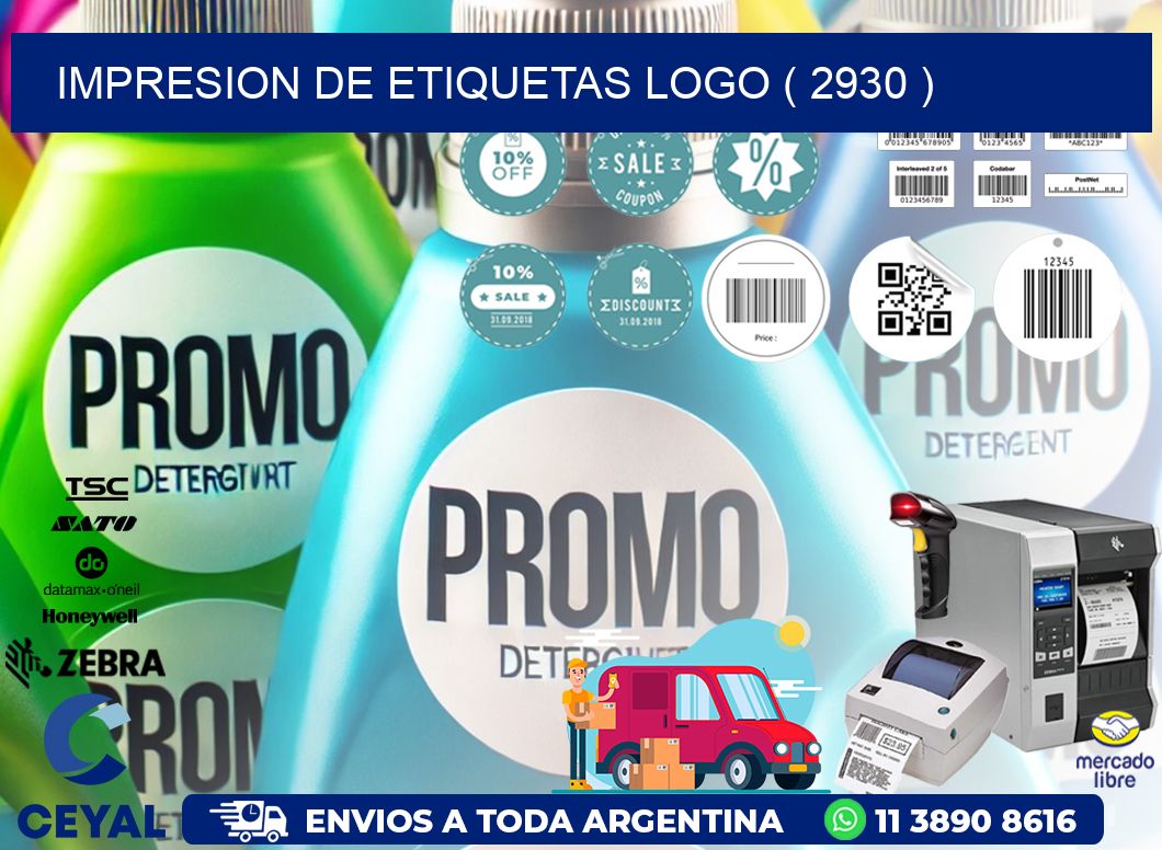 IMPRESION DE ETIQUETAS LOGO ( 2930 )
