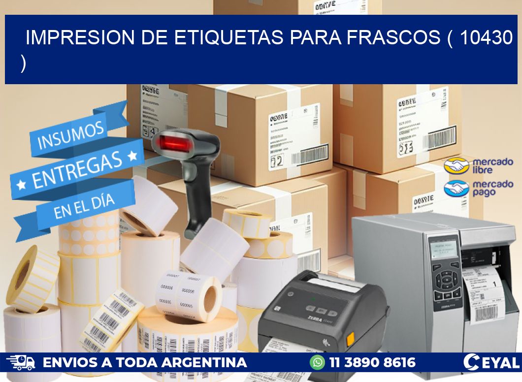 IMPRESION DE ETIQUETAS PARA FRASCOS ( 10430 )