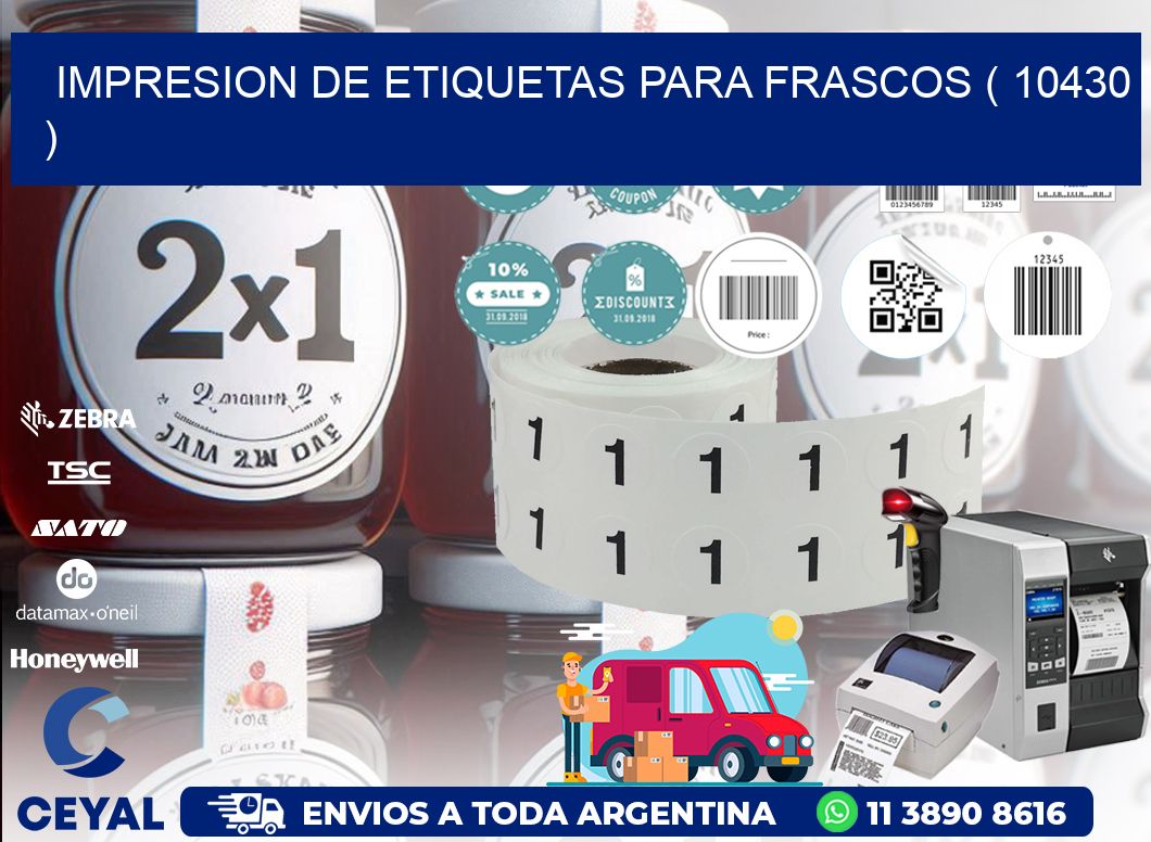 IMPRESION DE ETIQUETAS PARA FRASCOS ( 10430 )