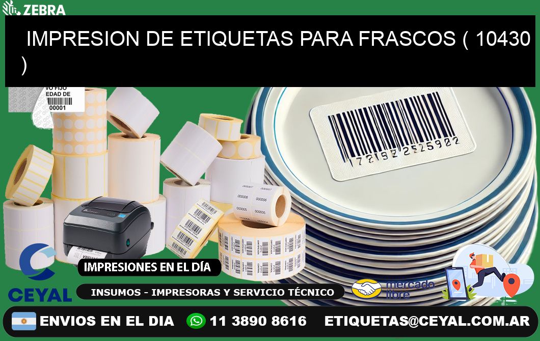 IMPRESION DE ETIQUETAS PARA FRASCOS ( 10430 )