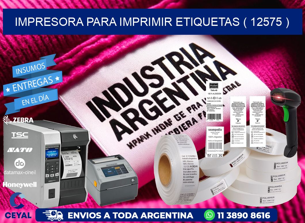 IMPRESORA PARA IMPRIMIR ETIQUETAS ( 12575 )