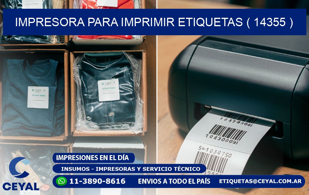 IMPRESORA PARA IMPRIMIR ETIQUETAS ( 14355 )