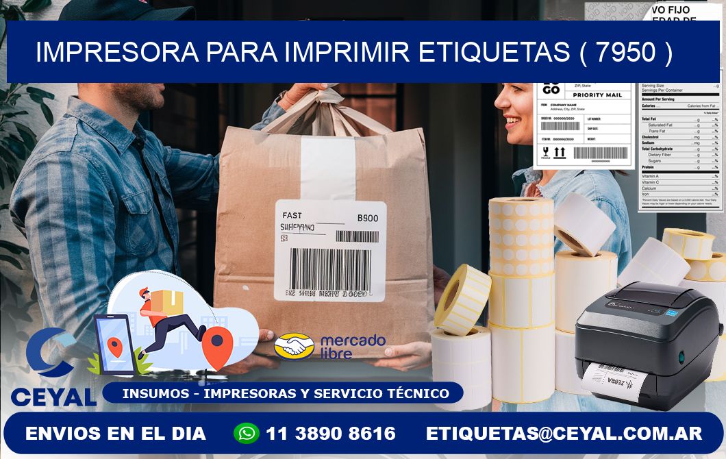 IMPRESORA PARA IMPRIMIR ETIQUETAS ( 7950 )