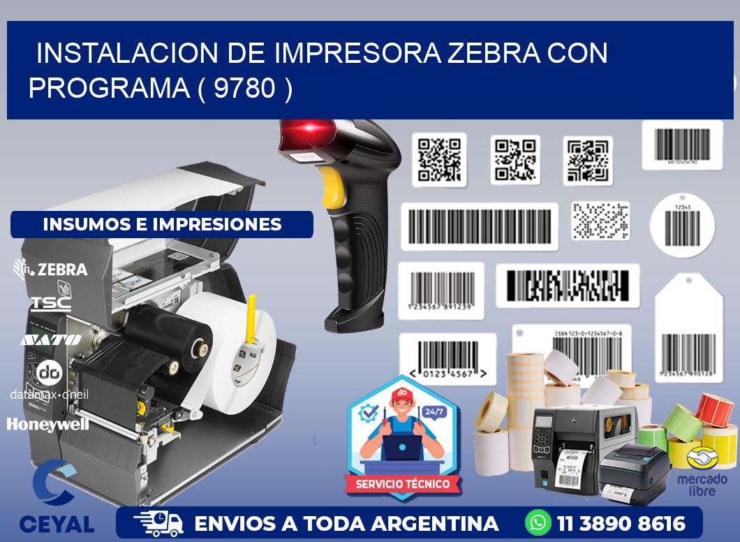 INSTALACION DE IMPRESORA ZEBRA CON PROGRAMA ( 9780 )