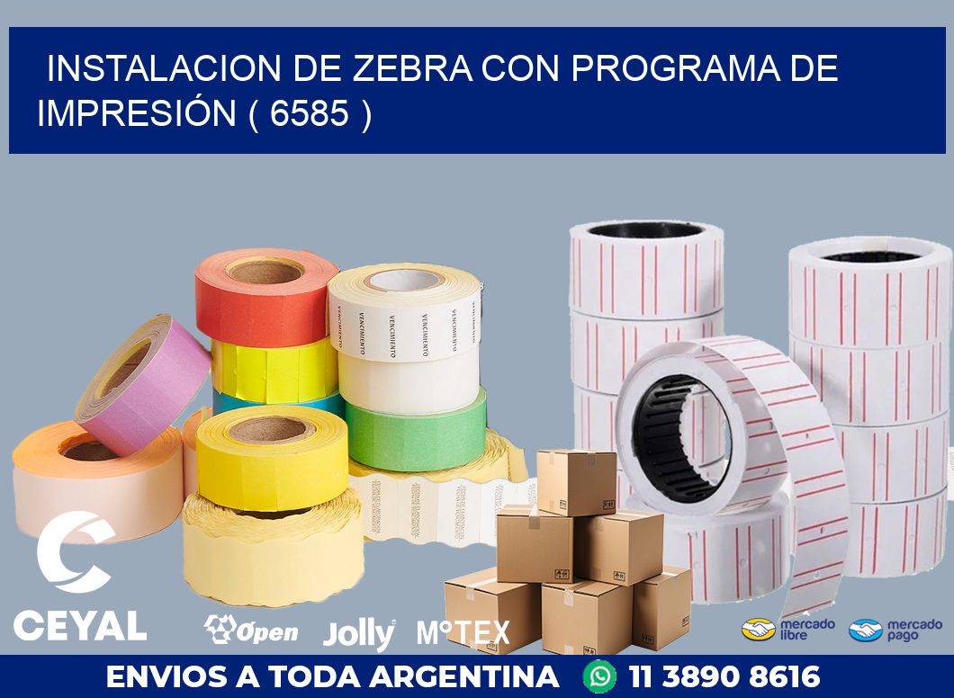 INSTALACION DE ZEBRA CON PROGRAMA DE IMPRESIÓN ( 6585 )