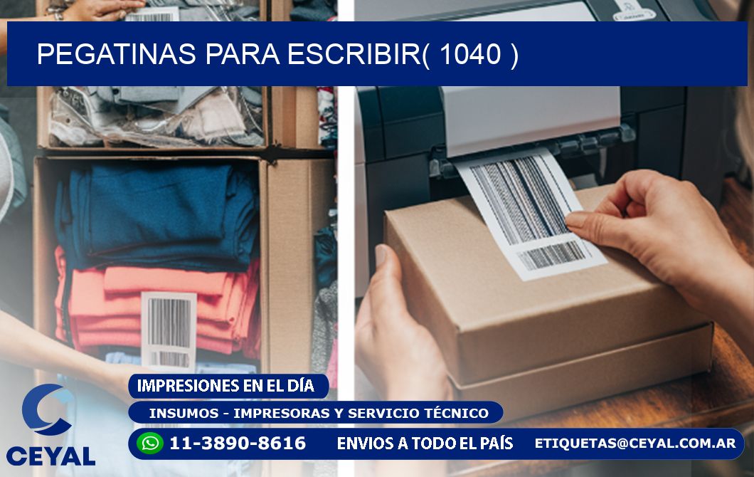 PEGATINAS PARA ESCRIBIR( 1040 )