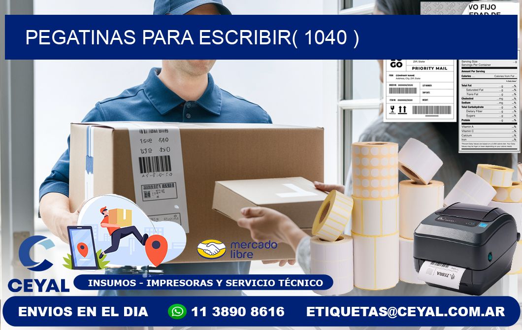 PEGATINAS PARA ESCRIBIR( 1040 )
