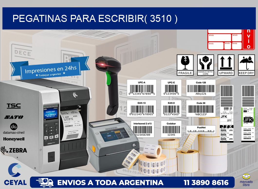 PEGATINAS PARA ESCRIBIR( 3510 )