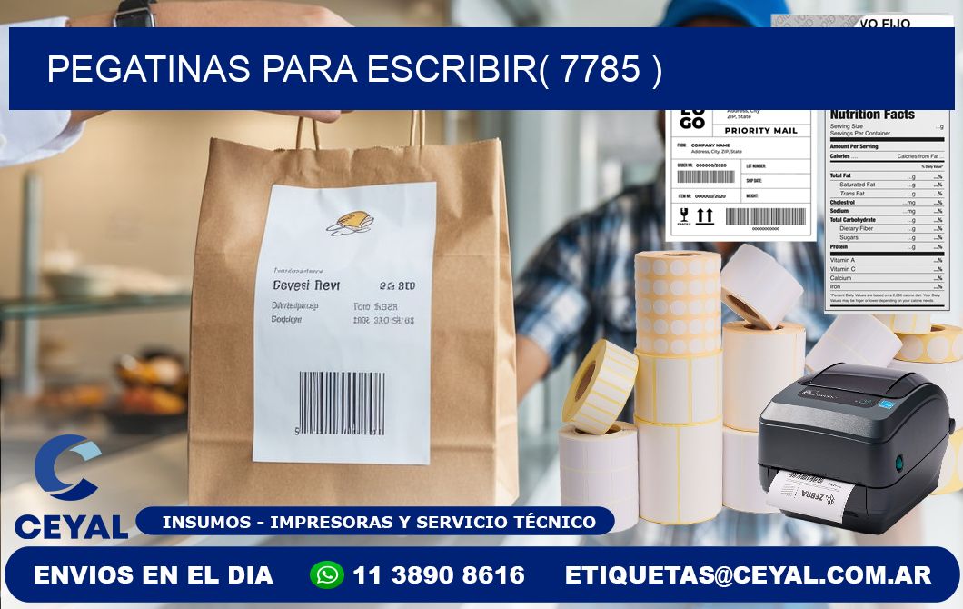 PEGATINAS PARA ESCRIBIR( 7785 )