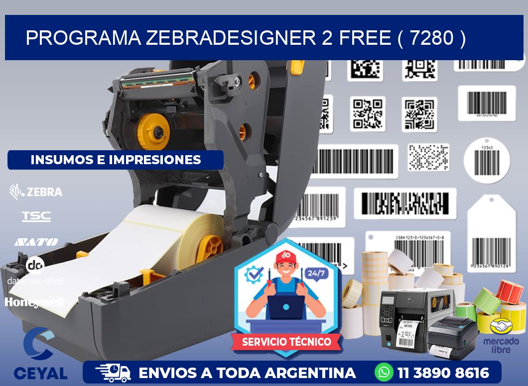 PROGRAMA ZEBRADESIGNER 2 FREE ( 7280 )