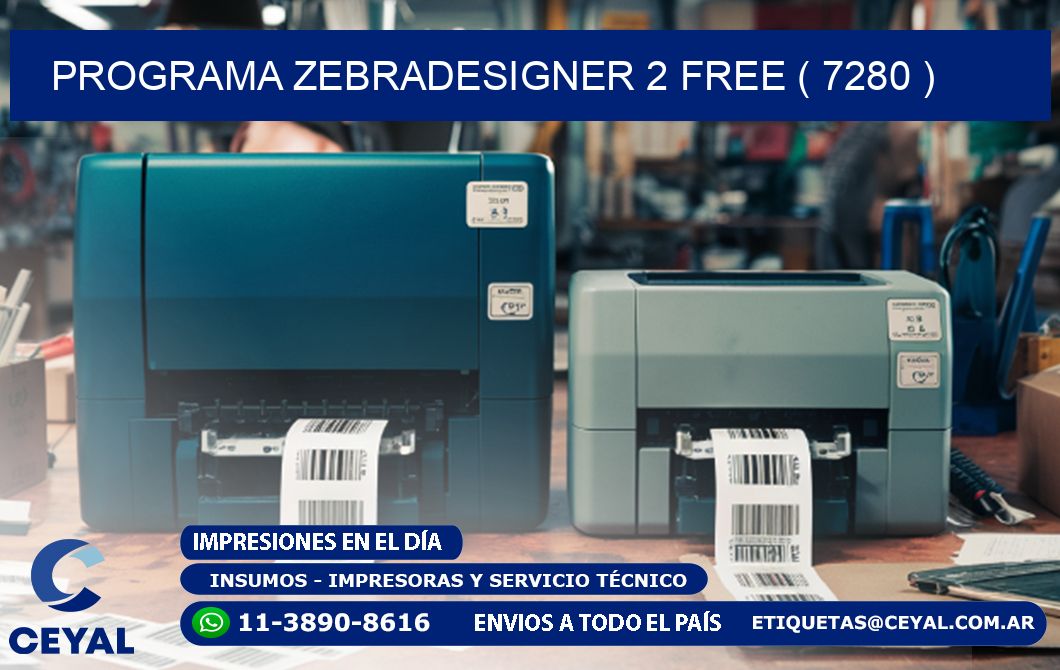PROGRAMA ZEBRADESIGNER 2 FREE ( 7280 )