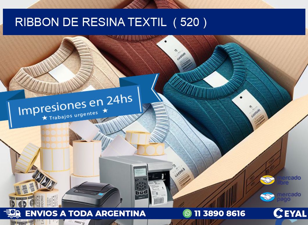 RIBBON DE RESINA TEXTIL  ( 520 )