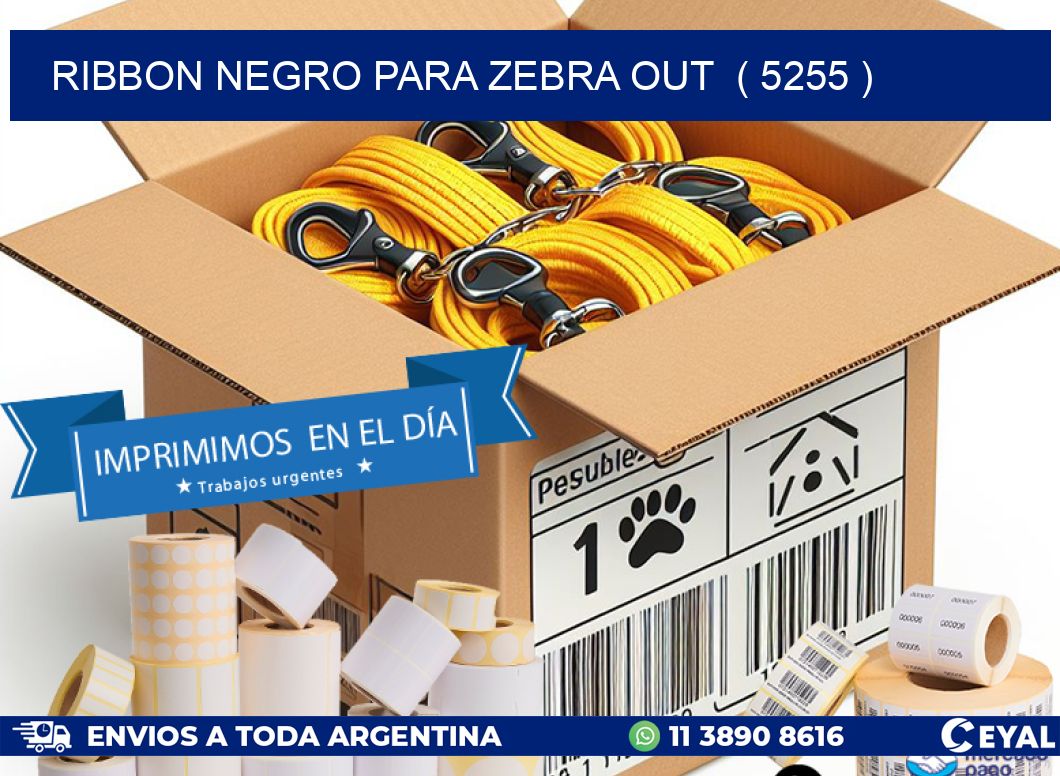 RIBBON NEGRO PARA ZEBRA OUT  ( 5255 )