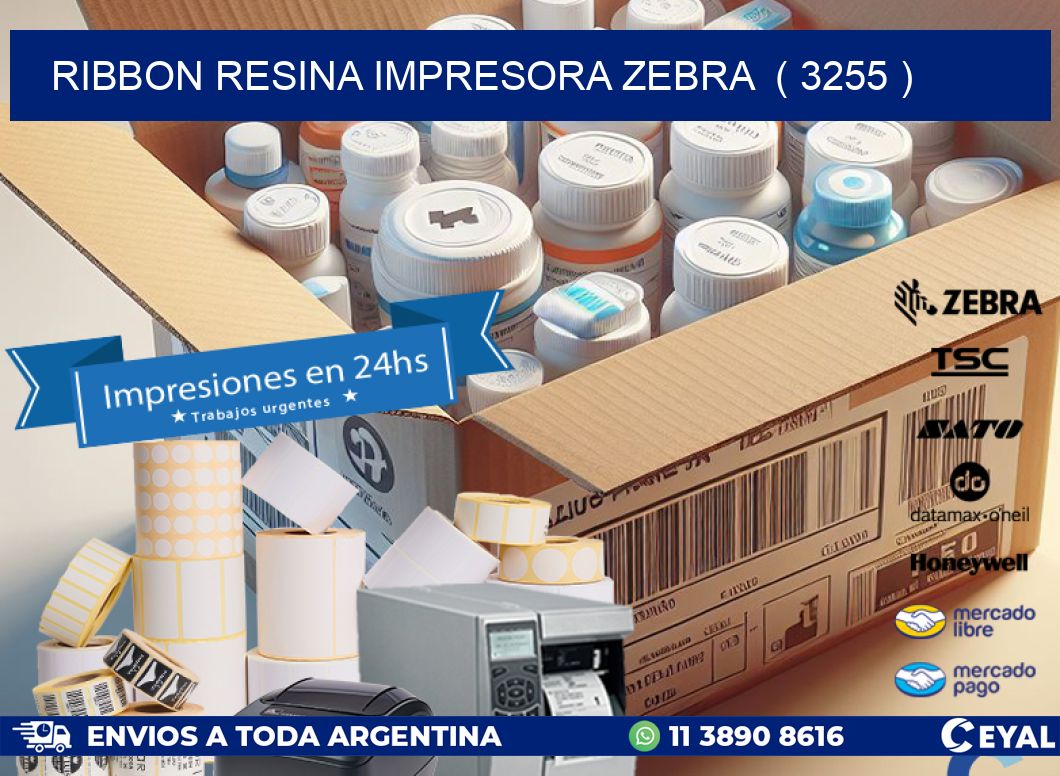 RIBBON RESINA IMPRESORA ZEBRA  ( 3255 )
