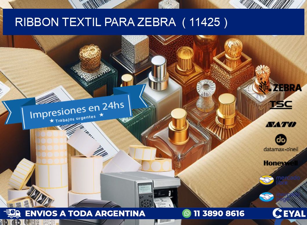 RIBBON TEXTIL PARA ZEBRA  ( 11425 )