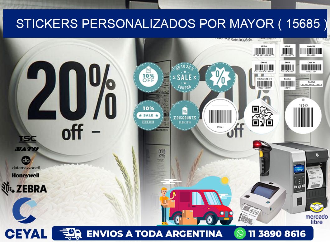 STICKERS PERSONALIZADOS POR MAYOR ( 15685 )