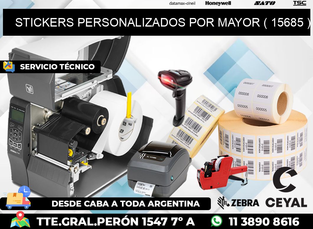 STICKERS PERSONALIZADOS POR MAYOR ( 15685 )