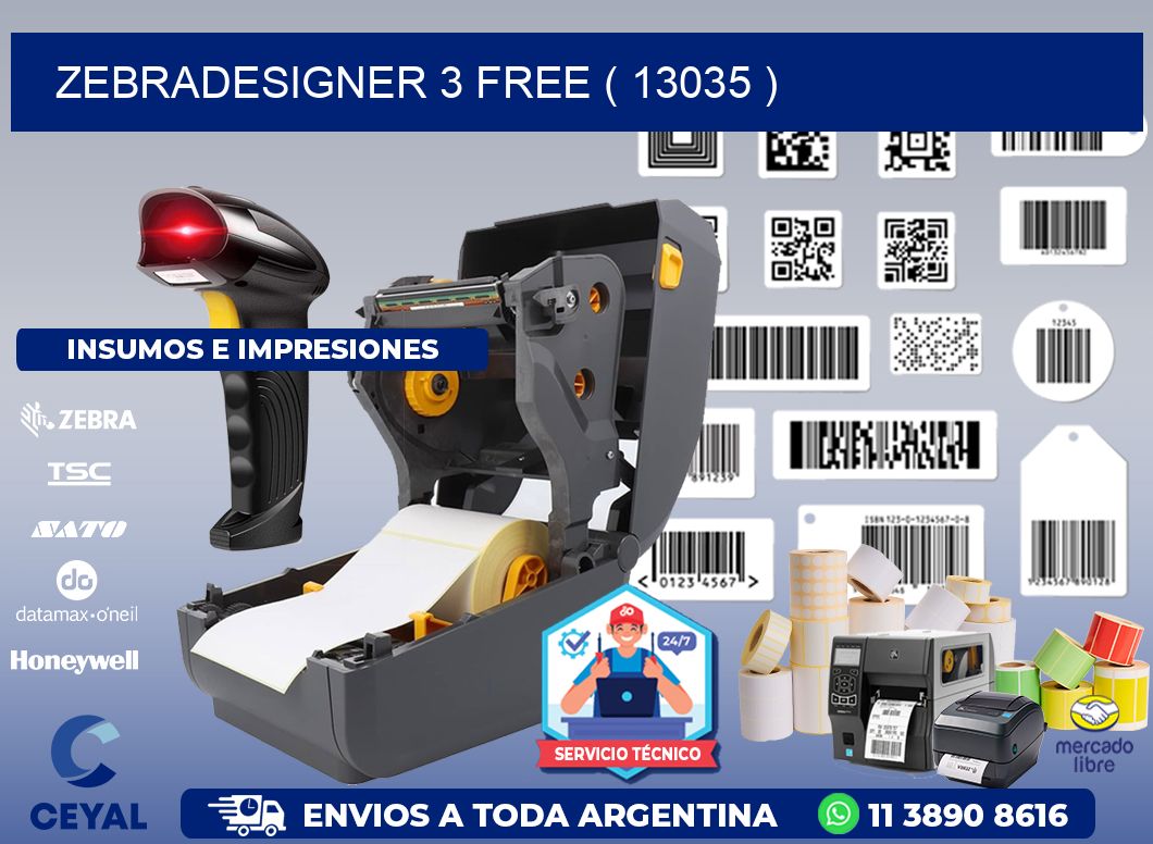 ZEBRADESIGNER 3 FREE ( 13035 )