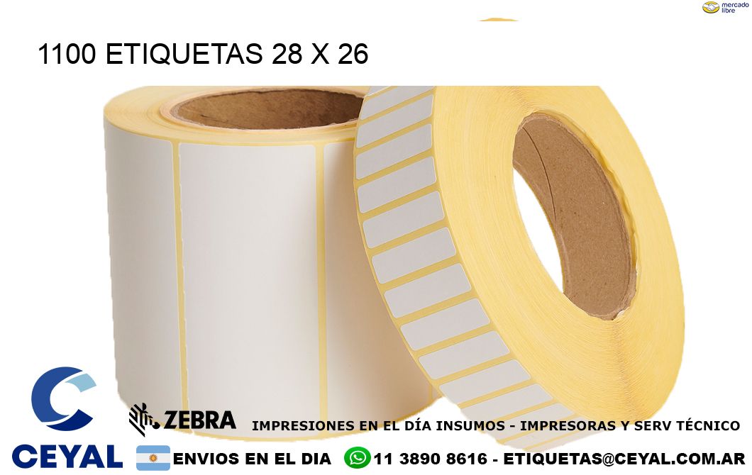 1100 ETIQUETAS 28 x 26