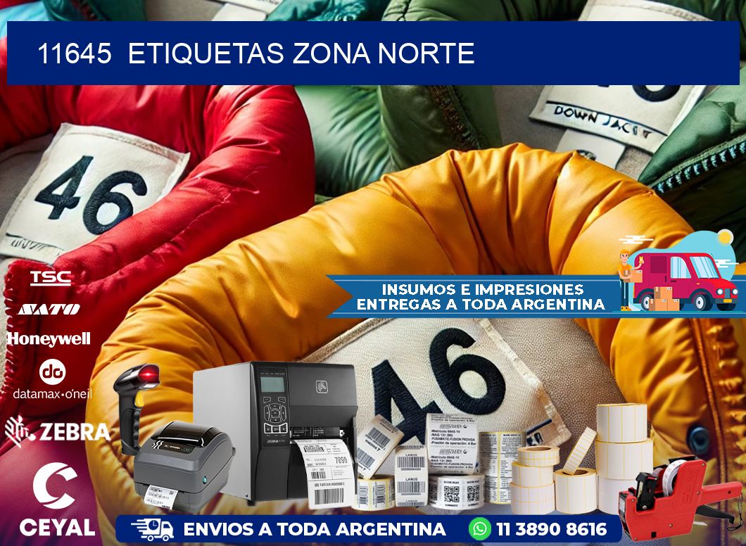 11645  ETIQUETAS ZONA NORTE