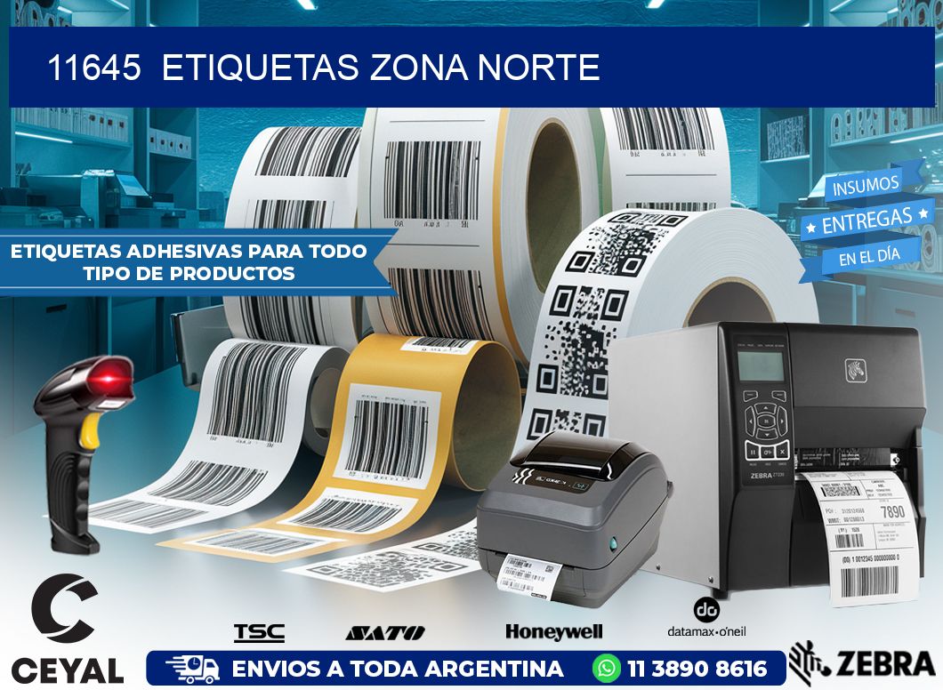 11645  ETIQUETAS ZONA NORTE