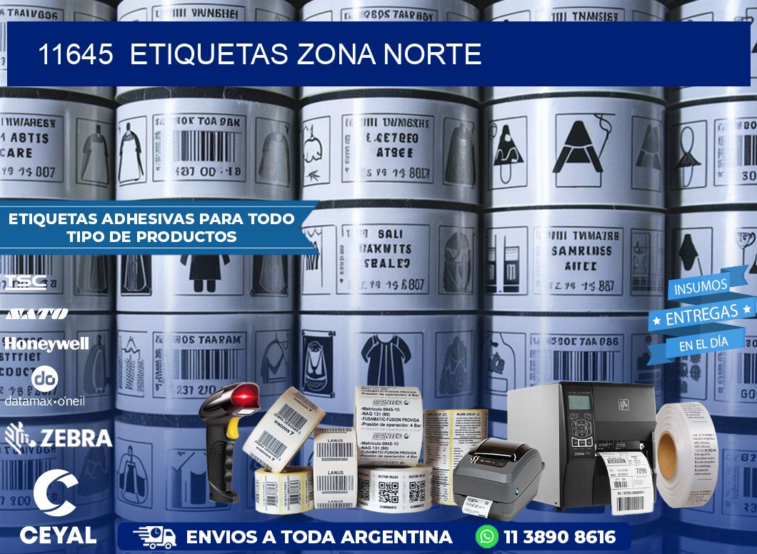 11645  ETIQUETAS ZONA NORTE