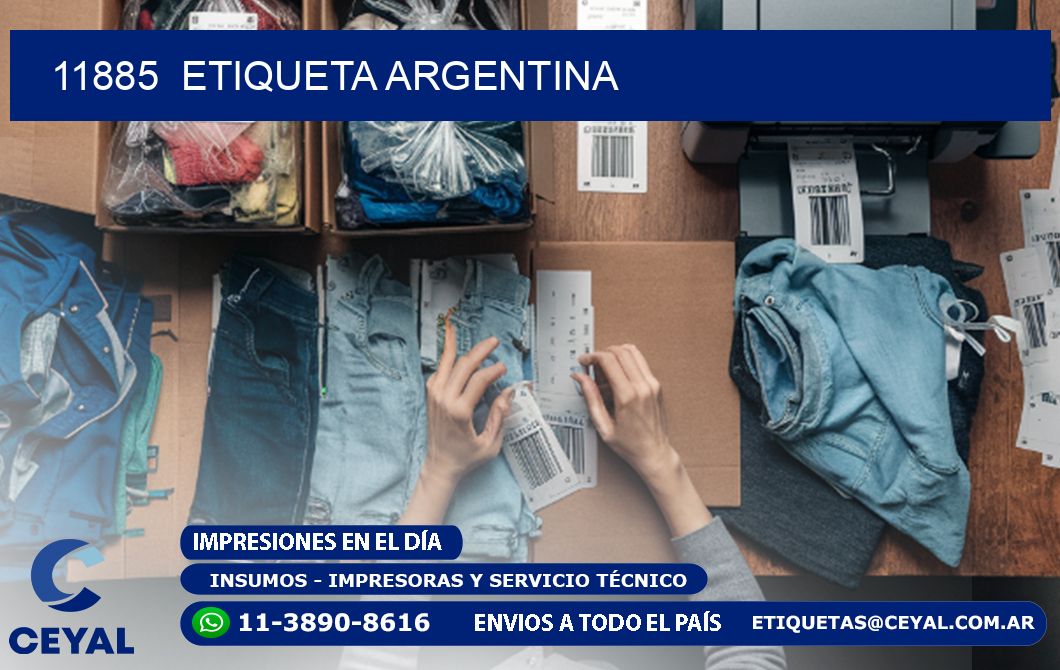 11885  ETIQUETA ARGENTINA
