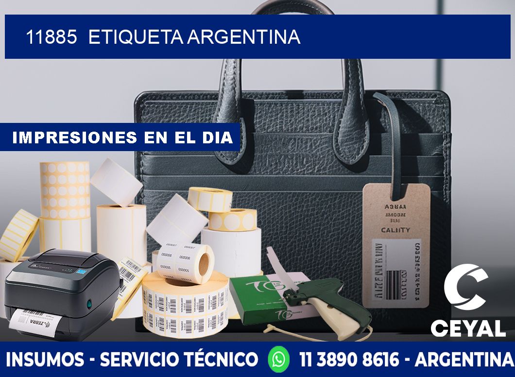 11885  ETIQUETA ARGENTINA