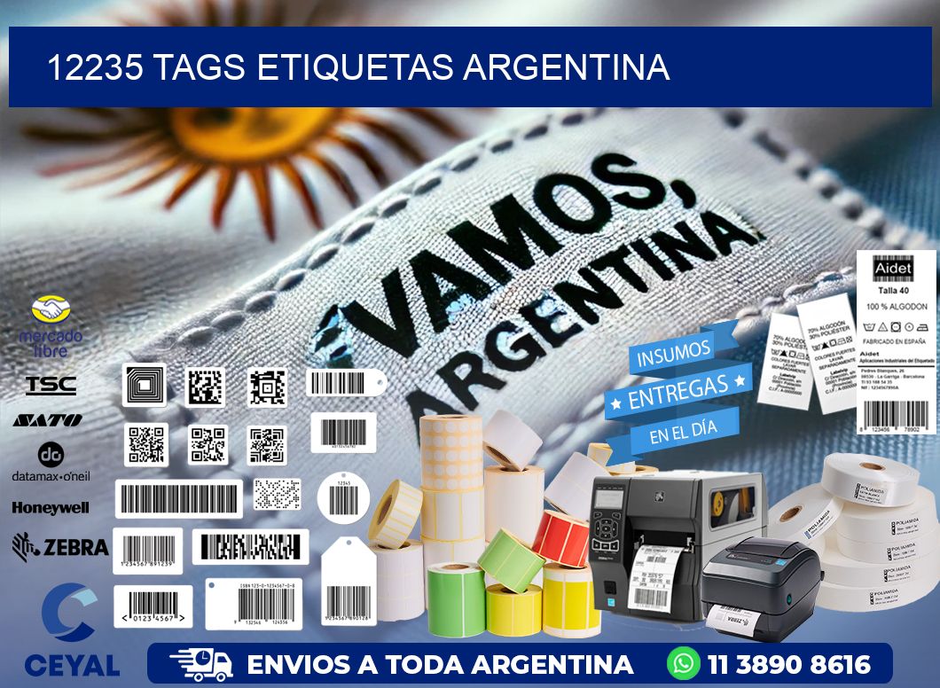 12235 TAGS ETIQUETAS ARGENTINA