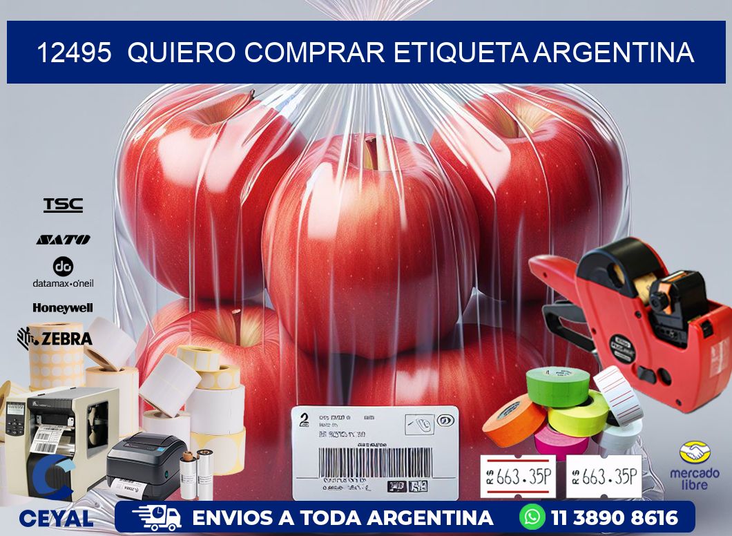 12495  QUIERO COMPRAR ETIQUETA ARGENTINA
