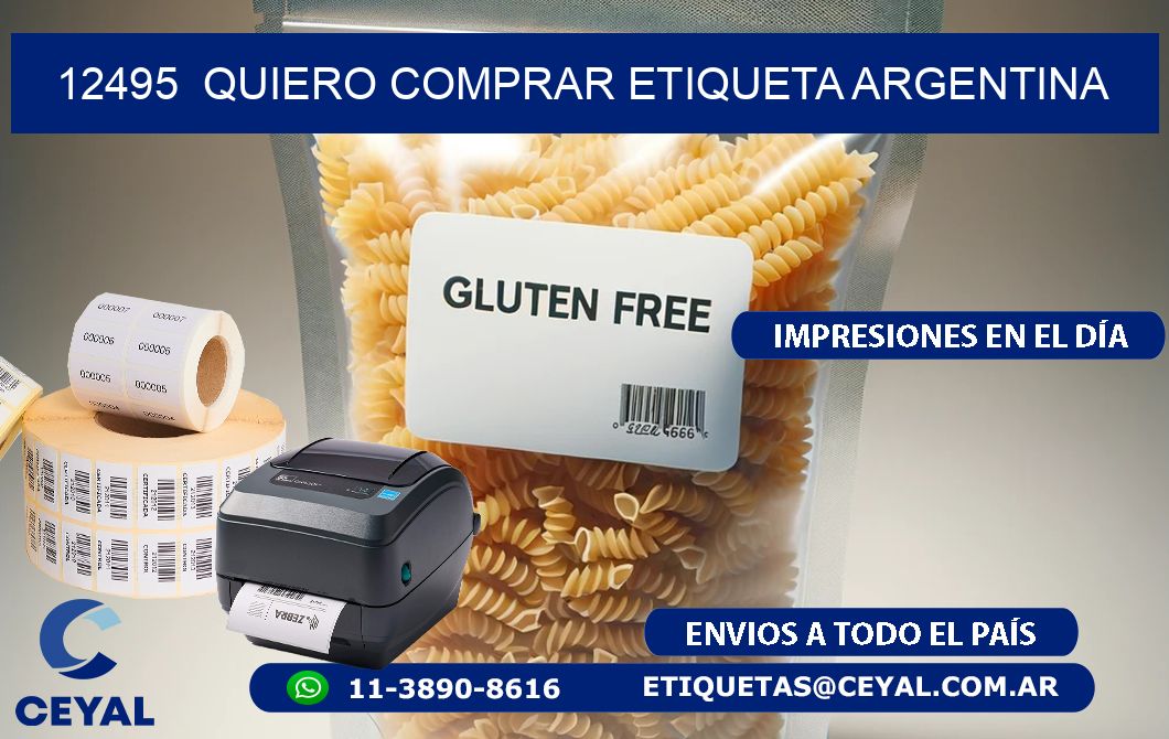 12495  QUIERO COMPRAR ETIQUETA ARGENTINA