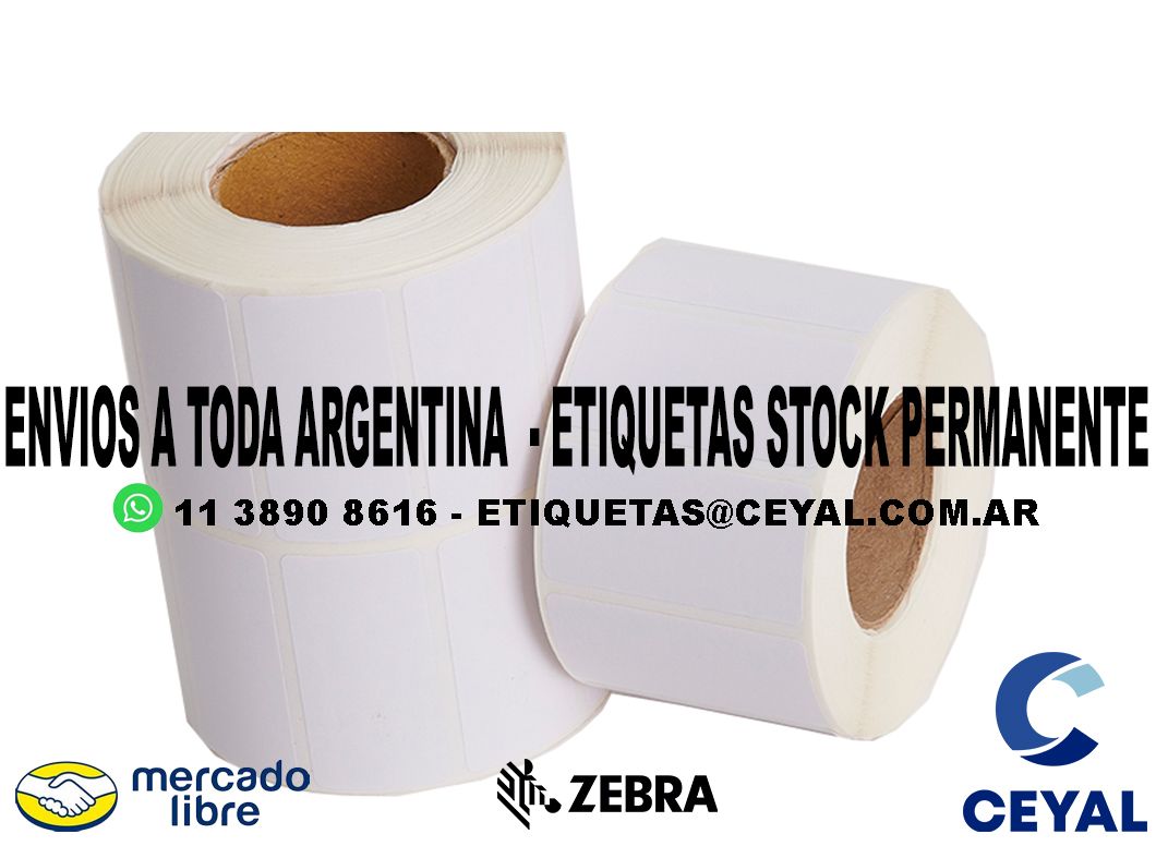 1300 ETIQUETAS PAPEL 27 x 84