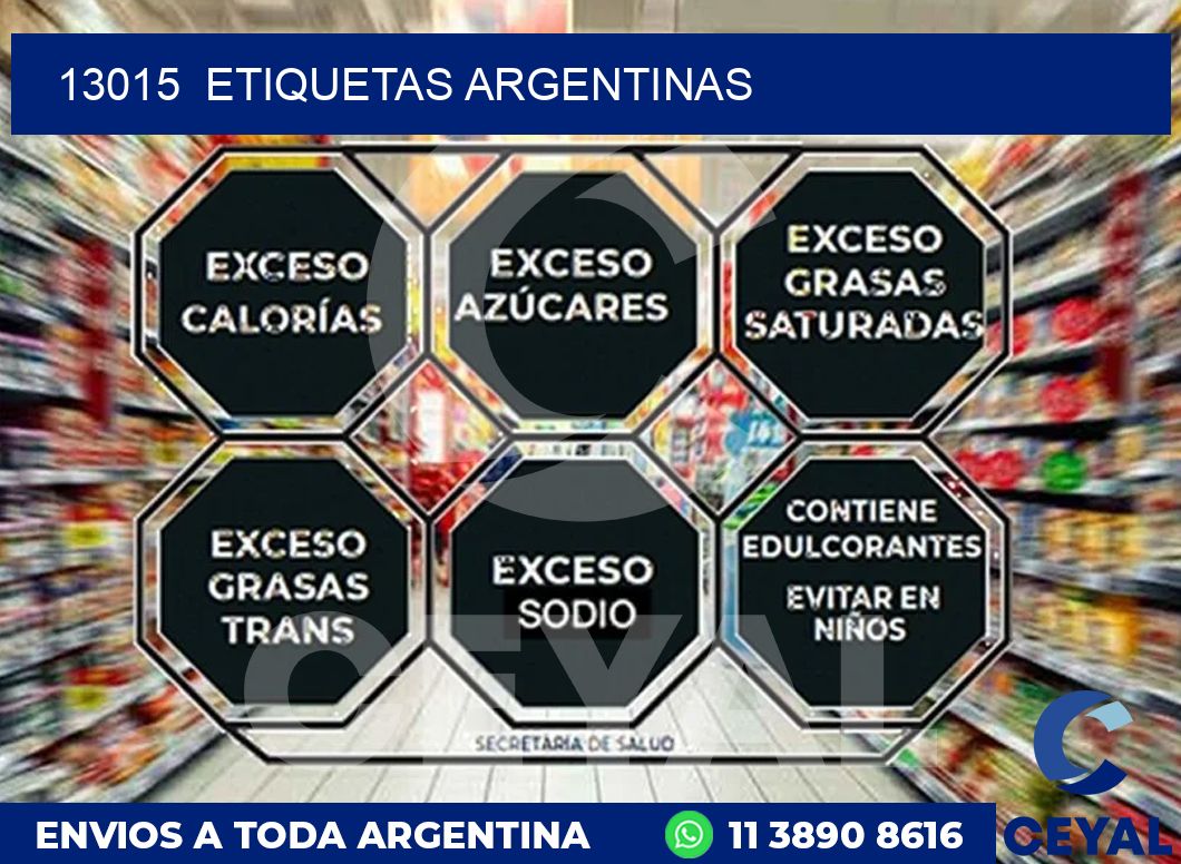 13015  ETIQUETAS ARGENTINAS
