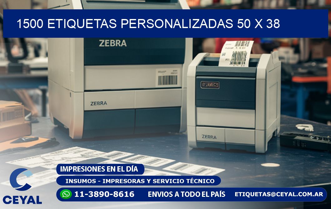 1500 ETIQUETAS PERSONALIZADAS 50 x 38