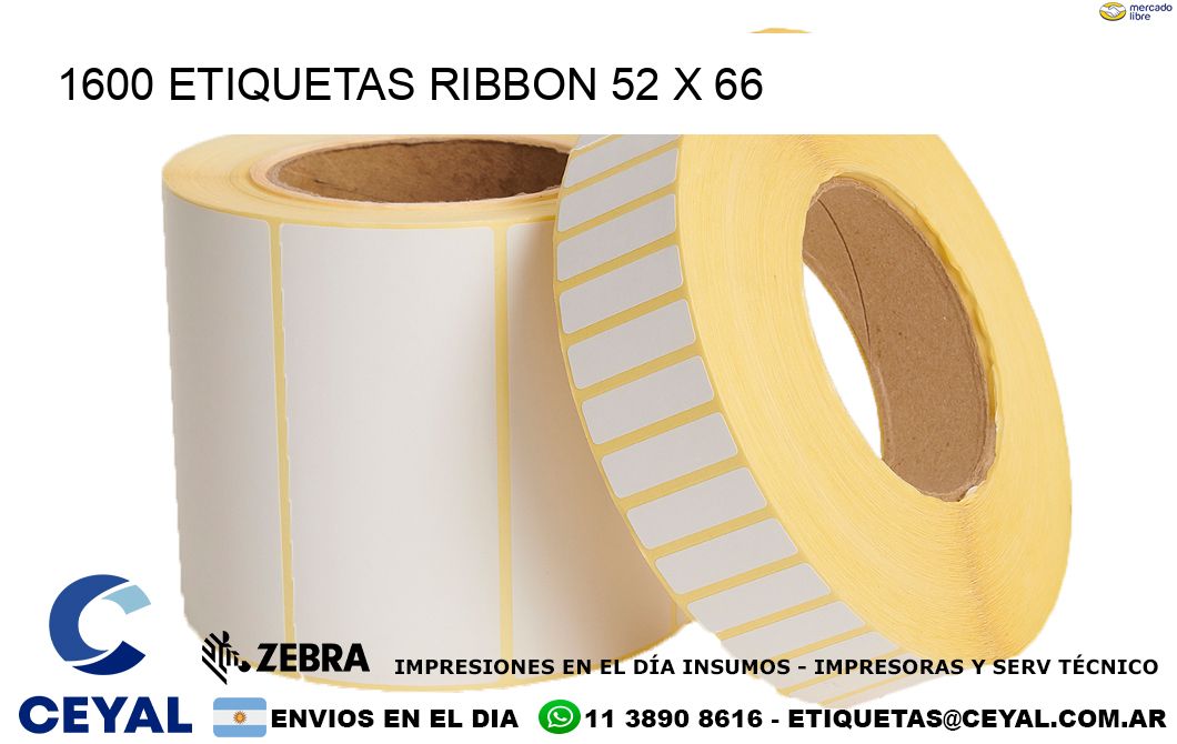 1600 ETIQUETAS RIBBON 52 x 66