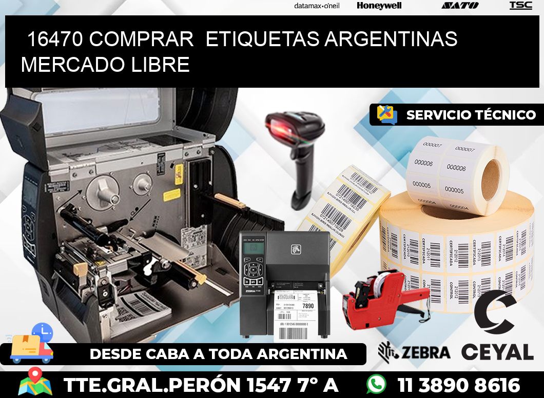 16470 COMPRAR  ETIQUETAS ARGENTINAS MERCADO LIBRE