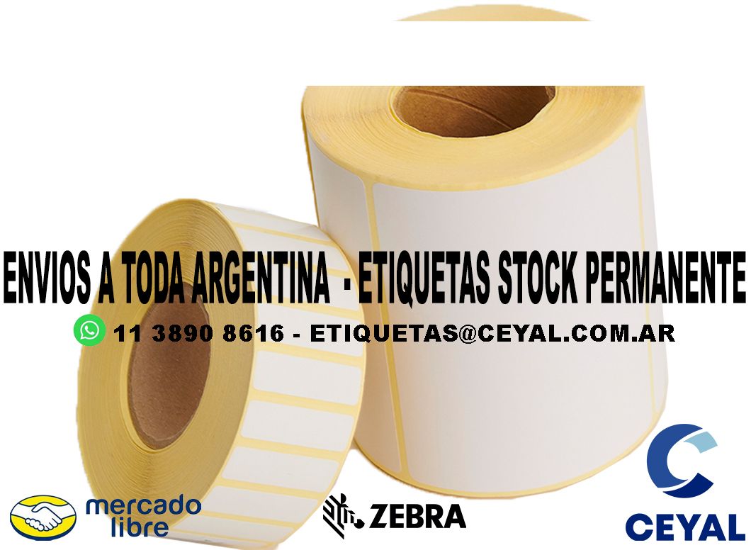 1700 ETIQUETAS TERMICAS 80 x 98