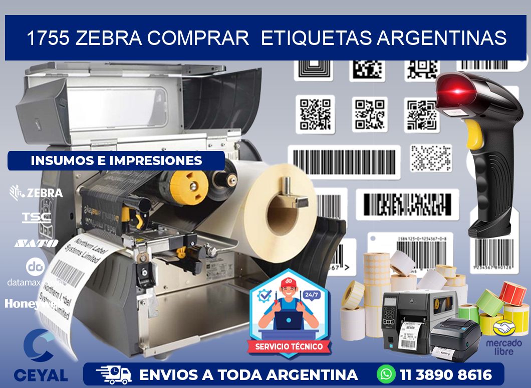 1755 ZEBRA COMPRAR  ETIQUETAS ARGENTINAS