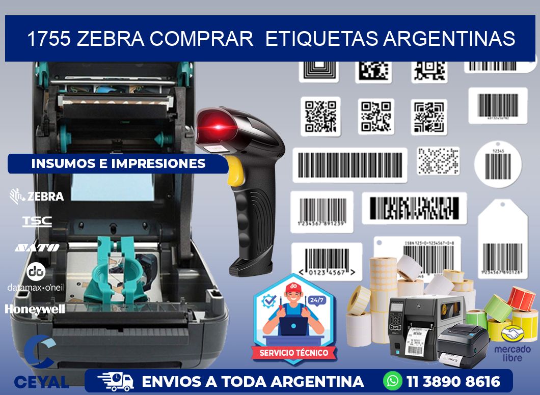 1755 ZEBRA COMPRAR  ETIQUETAS ARGENTINAS