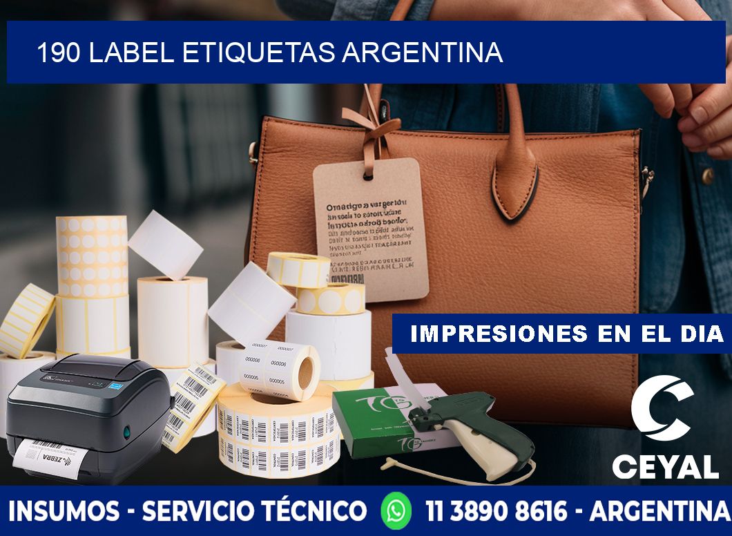 190 LABEL ETIQUETAS ARGENTINA