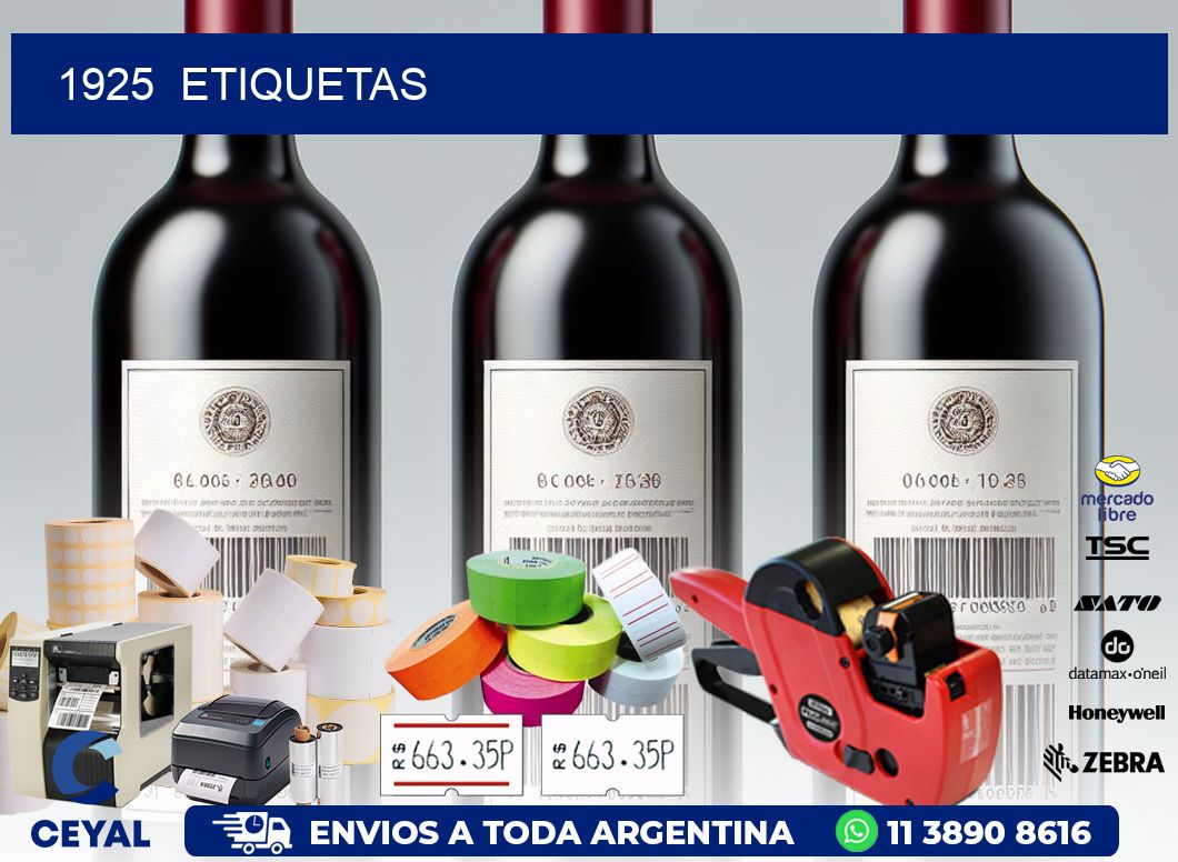 1925  ETIQUETAS