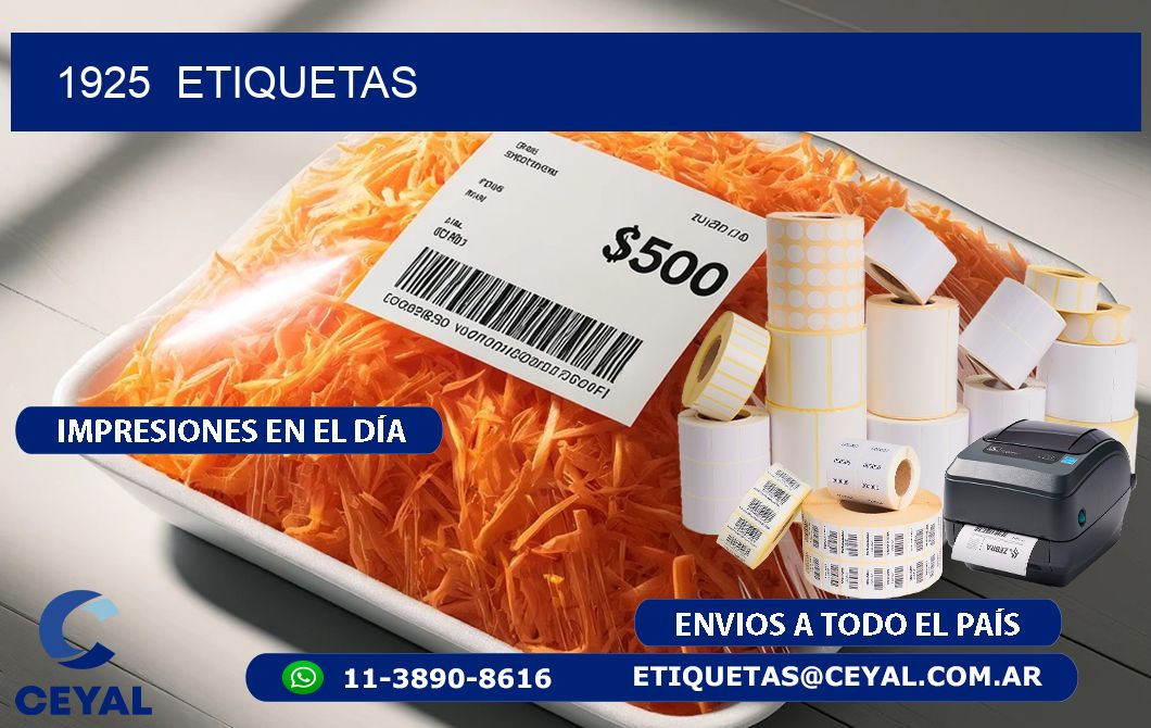 1925  ETIQUETAS