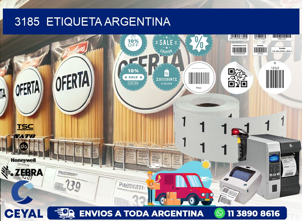 3185  ETIQUETA ARGENTINA