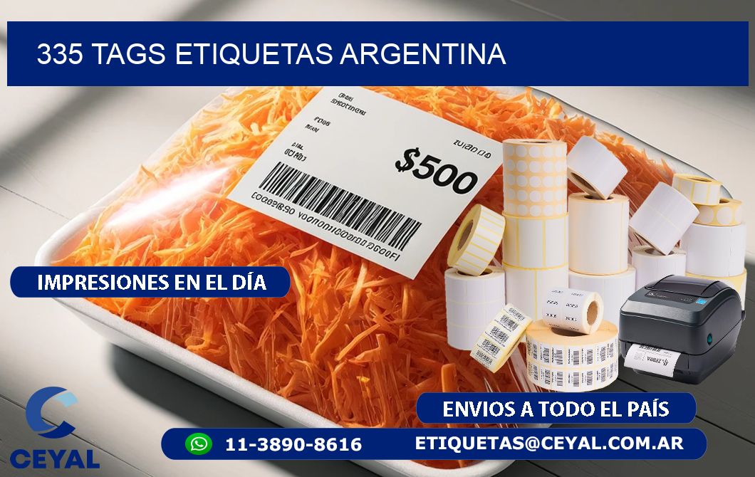 335 TAGS ETIQUETAS ARGENTINA