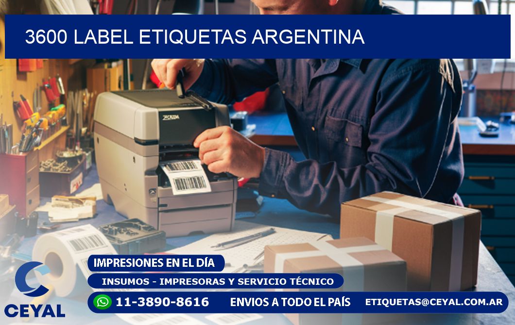 3600 LABEL ETIQUETAS ARGENTINA