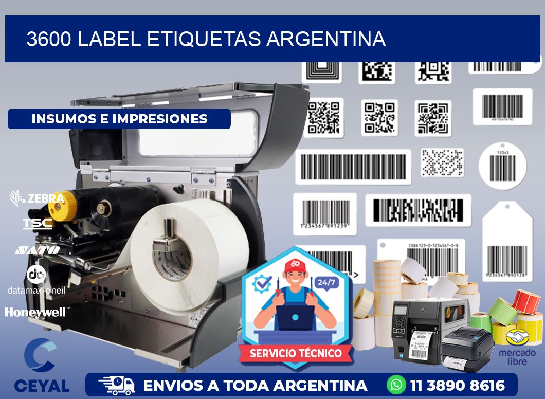 3600 LABEL ETIQUETAS ARGENTINA
